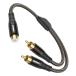 RAWAUX RCA����P�[�u�� 0.3M 1���X- 2�I�XRCA�I�[�f�B�I �����b�L�v�� ���m����-�t�H�m Y�^ �ϊ��P�[�u��