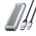 Yottamaster M.2 SSD установленный снаружи кейс SATA соответствует M.2 SSD кейс USB3.2 Gen2 подключение UASP соответствует 6Gbps