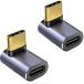 usb c �ϊ��A�_�v�^ 2�� Type C�I�X���X 90�x ���p 40Gbps�����]��&amp;5A�}���[�d100W 8K@60Hz�f���o�� �^�C�vC