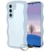 ZTE Nubia S 5G A403ZT кейс голубой wave TPU волна форма. бампер половина прозрачный смартфон кейс симпатичный ....n Via s