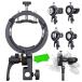 Godox S3 �u���P�b�g�AS2 �A�b�v�O���[�h�� Bowens�}�E���g�Ή� ���ǌy��S�^�p�x�����t���b�V���z���_�[