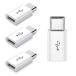 �T���R�X Micro USB to Type-C�ϊ��A�_�v�^ 4�Z�b�g �}���[�d �f�[�^�[�]�� OTG�@�\ micro�R�l�N�^ �A���h���C�h�P