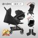 носорог be Cusco ya матовый черный рама хром рама + машина сиденье адаптор +k громкий T 3 позиций комплект cybex COYA A type коляска новорожденный 1 месяцев стандартный товар 