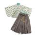 Seraphse черновой .... hakama комплект серый 120cm baby японский костюм .. три . Новый год церемния на рождение ребенка Okuizome первый .. "Семь, пять, три" память день формальный F.O Inter National ef