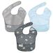  Thai NEAT u чернила ru легкий bib 3 упаковка Space ice blue серый фартук 3 шт. комплект Tiny Twinkle. еда фартук 6 месяцев 