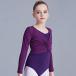 Manana ma8 ballet kashu cool warm-up heat insulation put on outer garment Kids Junior simple ( purple, M(100-120))