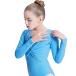 Manana ma8 ballet kashu cool warm-up heat insulation put on outer garment Kids Junior simple ( elegant blue, XL(140-160))