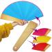 shttown jugglery Magic fan 4 color change beginner easy joke material goods party .. surface white Uni -kgimik