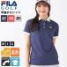  специальная цена FILA GOLF filler Golf рубашка-поло короткий рукав женский . пот скорость . стрейч UV cut .. Golf одежда бренд Logo вышивка общий рисунок кнопка down День почитания пожилых людей 