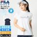 FILA GOLFmok шея рубашка женский короткий рукав контакт охлаждающий . пот скорость .UV cut кисть регистрация body Logo Golf одежда День почитания пожилых людей 