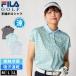  специальная цена FILA GOLF 756-644 рубашка-поло женский короткий рукав контакт охлаждающий . пот скорость .UV cut цветочный принт большой размер День почитания пожилых людей 