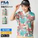  специальная цена FILA GOLF рубашка-поло женский короткий рукав . пот скорость .UV cut resort рисунок Logo вышивка Golf одежда День почитания пожилых людей 