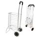 BQKOZFIN складной покупка Cart алюминиевый емкость 36L супер-легкий передвижная корзинка покупки Cart простой сборка место хранения удобный выдерживаемая нагрузка 30