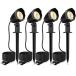 CLY LED садовый светильник лампа цвет 3000Kpa скользящий 4 шт. комплект AC100V 9W подвижный светильник обычно лампочка-индикатор высокая яркость 1050LM