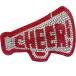  Cheer мегафон подушка брелок для ключа (Red &amp; Silver)