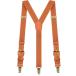  men tens подтяжки мужской bronze metal зажим кожа имеется скоба для регулировка возможность одноцветный полоса точка проверка Brown 
