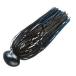 5/17は全品+P5% バス釣り用ハードルアー エバーグリーン フットボールジグ シリコンラバーモデル 3/8oz #102 ブラック×ブルー