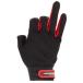  рыбалка перчатка Pro морской сетка перчатка (3 пальцев .) черный красный 