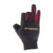 рыбалка перчатка Pro морской свет стрейч перчатка (3 пальцев .) свободный черный красный 