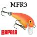 シーバス用ルアー ラパラ ミニファットラップ MFR-3 GFR