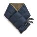  muffler * шея одежда TAION mountain двусторонний down × боа muffler ONESIZE D.NAVY×BEIGE