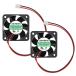 ANVISION 2 - Pack 40 x 40 x 10mm 4010 двойной мяч подшипник DC 12V бесщеточный охлаждающий вентилятор UL CE YDM