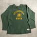 70's CHAMPION Heavy Cotton Football T-shirt Made in USA GRN/M 70�N�� �`�����s�I�� �w�r�[�R�b�g�� �t�b�g�{�[��T�V���c �A�����J��