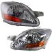 Toyota Yaris Sedan 2007 2008 2009 S Model/10-2011 Base Model w/Sport Package Headlight Assembly Unit Pair Driver and Passenger Side DOT Certified