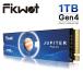 Fikwot FX991 M.2 SSD 1TB PCIe Gen4x4 �ő�]�����x 7100MB/�b(R:7100MB/s W:3900MB/s) NVMe SSD 2280 �V�^PS5 / PS5����m�F�ς� ���ϋv 3D NAND QLC ����SSD