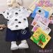  baby Kids пижама девочка мужчина выставить верх и низ в комплекте вырез лодочкой короткий рукав салон одежда детский сад ученик начальной школы средний длина ... симпатичный свободно 80cm 90cm