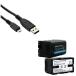 Accessory Kit Compatible with Synergy Digital, Works with Sony PXW-Z280 Camcorder includes: USBM USB Cable, EM-BLI-439-2.6 Battery̵ ¹͢
