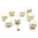  Miriam Haskell Miriam Haskellba rock glass pearl eggshell white square 10mm 8 piece 