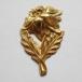 Lucien Gold обработка шайба цветок & leaf 37.5x22.7mm 1 листов 