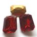  Vintage Чехия ok tagon25mmx18.5mm автомобиль m рубин Gold fo il 3 шт 