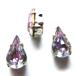  Vintage Swarovski VitrailLight vi trail светло-серебристый 4. дыра подставка имеется 10mmx6mm 3 шт 