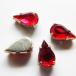  очень редкий цвет VTG. Swarovski RubyRed 10mmx6mm серебряный 4. дыра подставка есть 4 шт 1 комплект 