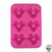  силикон type пончики Mini пончики Heart. форма DIY форма бублика Madeleine type кекс золотой type жарение форма бублика 6ke брать силикон обработка розовый популярный модный 