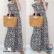  One-piece женский One-piece чистый . колени длина One-piece лето короткий рукав безрукавка шифон платье цветочный принт длинный длина платье стиль ...