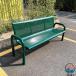  сад стул шпаклевка .o park bench цинк металлизированный сиденье рама мебель .. соус . подлокотник . имеется сумка ярд газонная трава сырой панель для зеленый модный пространство ....