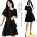  One-piece короткий рукав Polo One-piece женский Mini Mrs. спорт колени сверху длина A линия рубашка-поло One-piece flair Golf одежда chuni