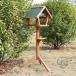  дикая птица. столик для птиц из дерева наружный bird механизм подачи на крыше установлен независимый корм для птиц шт. птица приманка inserting дикая птица впечатление жизнь наблюдение высота 128cm.. класть двор уличный сад дикая птица для садоводство украшение предмет установка простой 