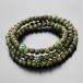  четки браслет 108 шар 3 -слойный зеленый . печать раз .. рука колесо ..