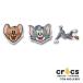  Crocs CROCSji Bit'z jibbitz обувь аксессуары Tom and Jerry мелкие вещи сандалии очарование декоративный элемент сотрудничество герой Tom jeli[YEL]