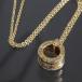  BVLGARY BVLGARI Be Zero One diamond колье K18YG Au750 желтое золото 12.5g 40cm E1886