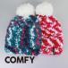  Beanie вязаная шапка pompon вязаная шапка COMFY PONPON BEANIE Navy Marble Pink Marble мрамор весна осень-зима . покупка 