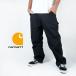 [carhartt] Carhartt рабочие брюки CARHARTT LOOSE FIT STRAIGHT WASHED DUCK DUNGAREE B11 Roo z Fit распорка woshu Duck Dungaree . покупка 