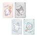  Sanrio герой zS размер зеркало 4 рисунок Hello Kitty | черный mi| Cinnamoroll | рукоятка gyo Don [M рейс 1/8]