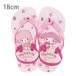  My Melody пляжные шлепанцы 18cm цветок искусство рисунок SDBE18 [M рейс 1/1]