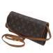 LOUIS VUITTON / Louis Vuitton небольшая сумочка twin GM небольшая сумочка монограмма Brown M51852 FL0041 NO B разряд 