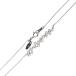  угол маленький бобы одиночный скользящий цепь колье Pt950 Pt850 платина бриллиант 17P 0.60ct шея вокруг максимальный примерно 45.5cm масса примерно 3.2g NT B разряд 
